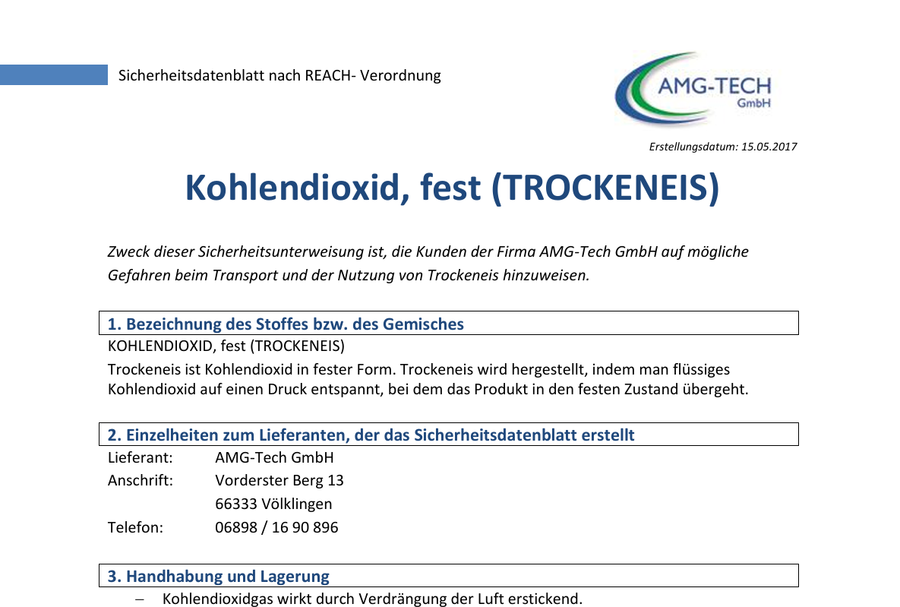 Sicherheitsdatenblatt